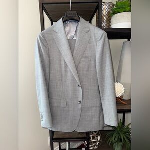 Tailored Grey Wool Suit – Vitale Barberis Canonico Fabric